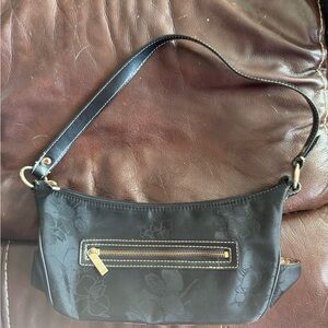 Elegant Black Floral Women's Bag